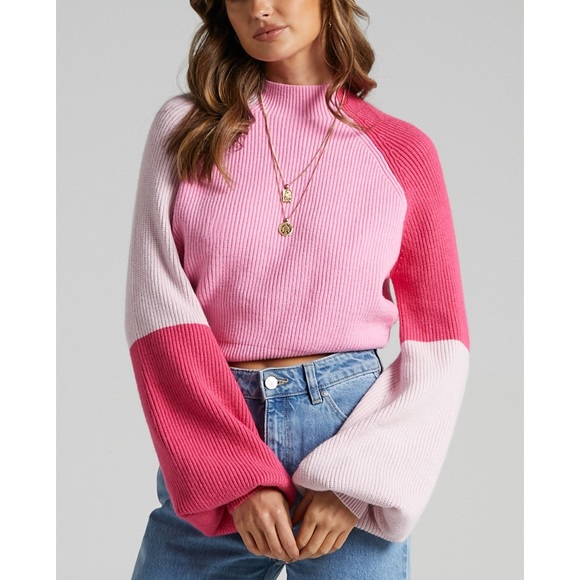 Showpo. Sweaters - Showpo Kensley Colour Block Turtleneck